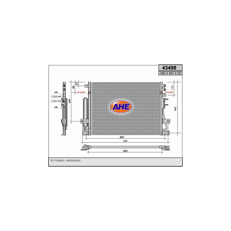 CONDENSATORE CHRYSLER/LAN 300C/THEMA 3.0CRD 09.05-