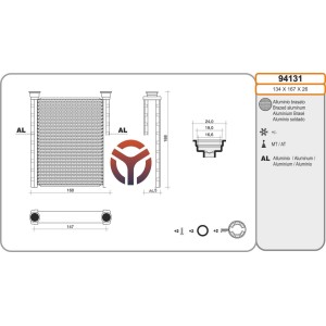 RADIATORE RISCALDAMENTO RENAULT CLIO 16--