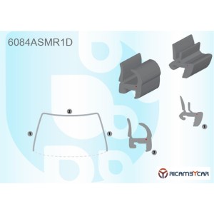 GUARNIZIONE PARABREZZA QASHQAI 14-- TETTO PANORAM